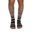 Stripes Pink + Black Diabetic Socks